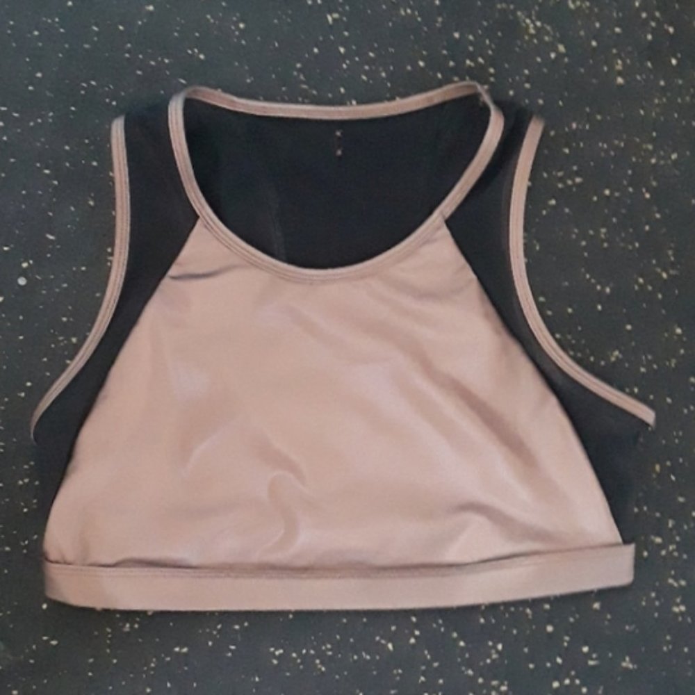 Fabletics Camryn Sports Bra Bronze Black - Medium